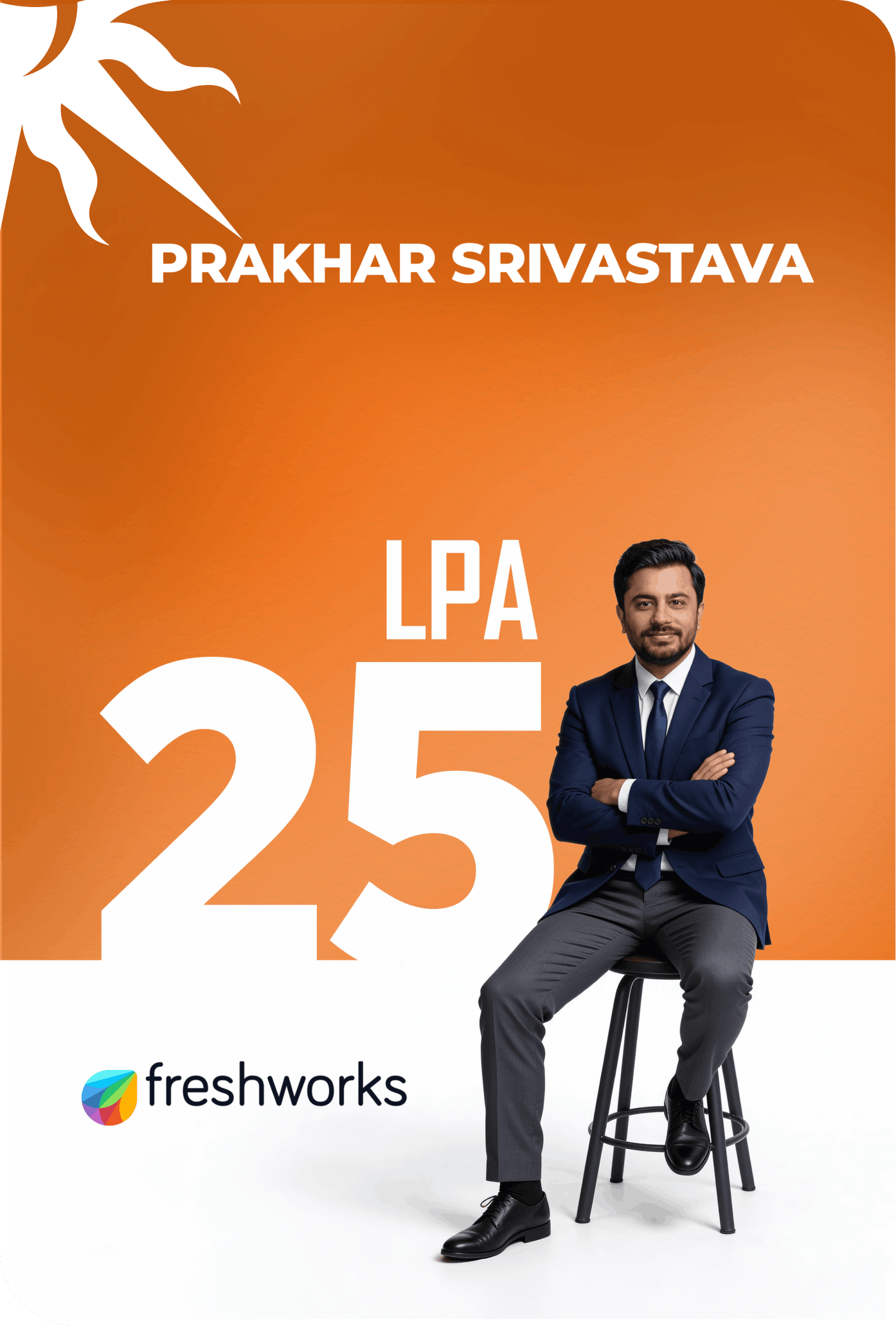 Prakhar Srivastava Secures 25 LPA Placement at Freshworks